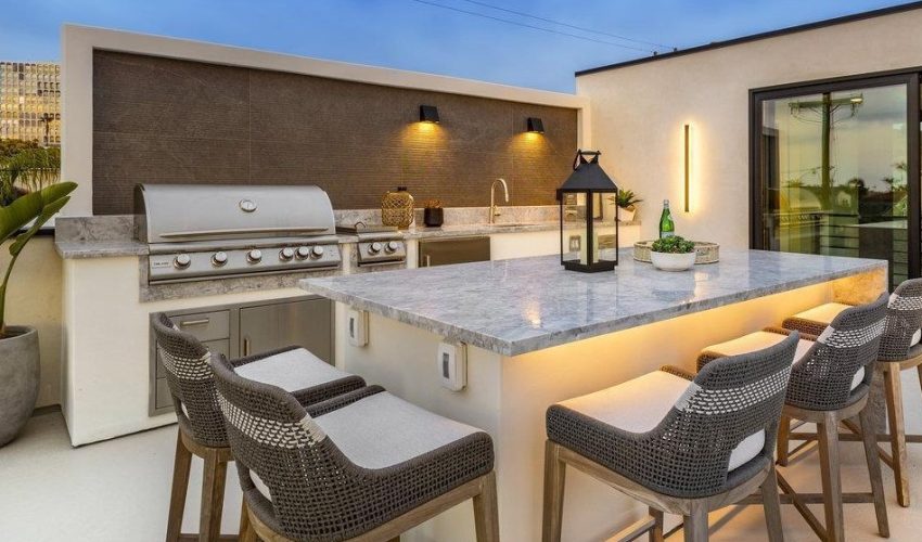 Granite bbq countertop Encino