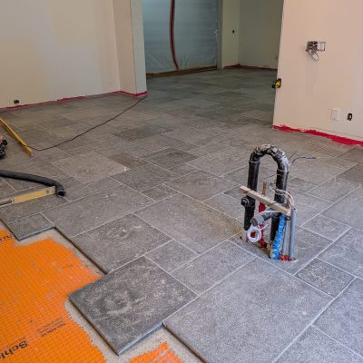 Tile installation in hidden hills using membrain